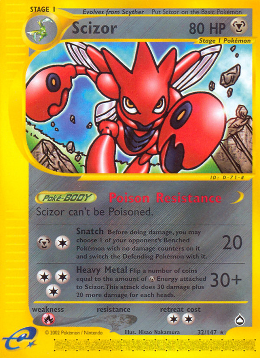 Scizor - 32/147 Aquapolis