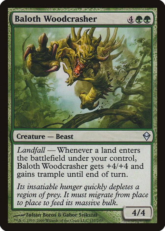 Baloth Woodcrasher [Zendikar] 157