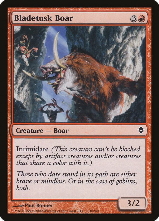Bladetusk Boar [Zendikar] 118