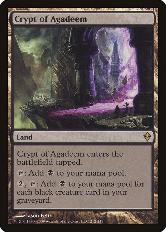 Crypt of Agadeem [Zendikar] 212