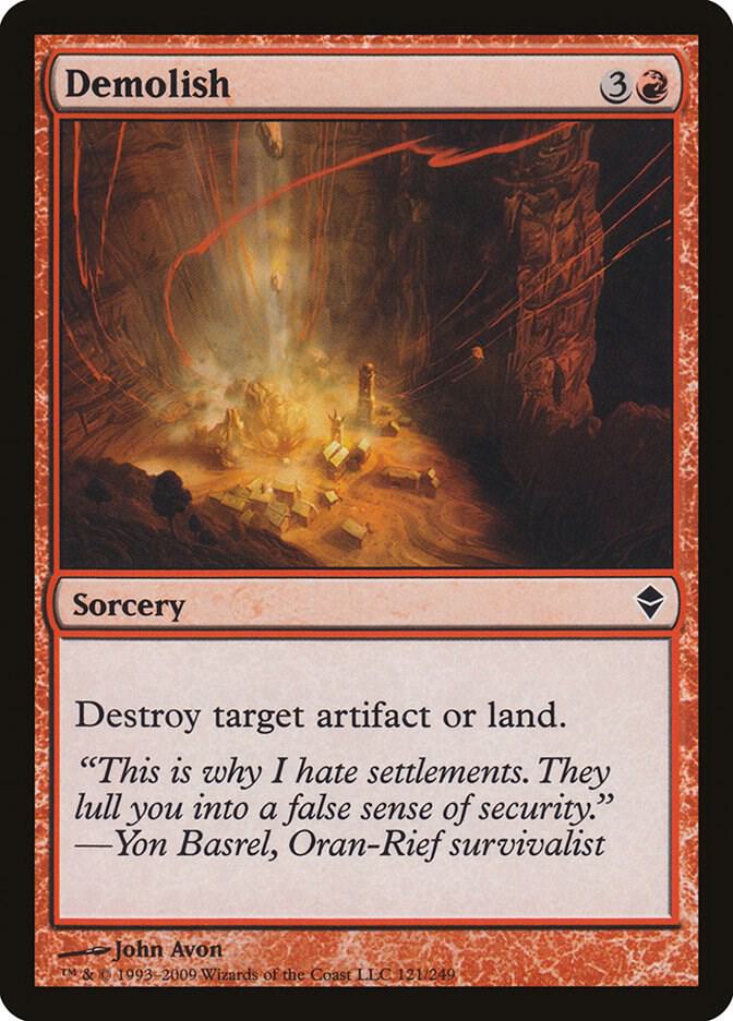 Demolish [Zendikar] 121
