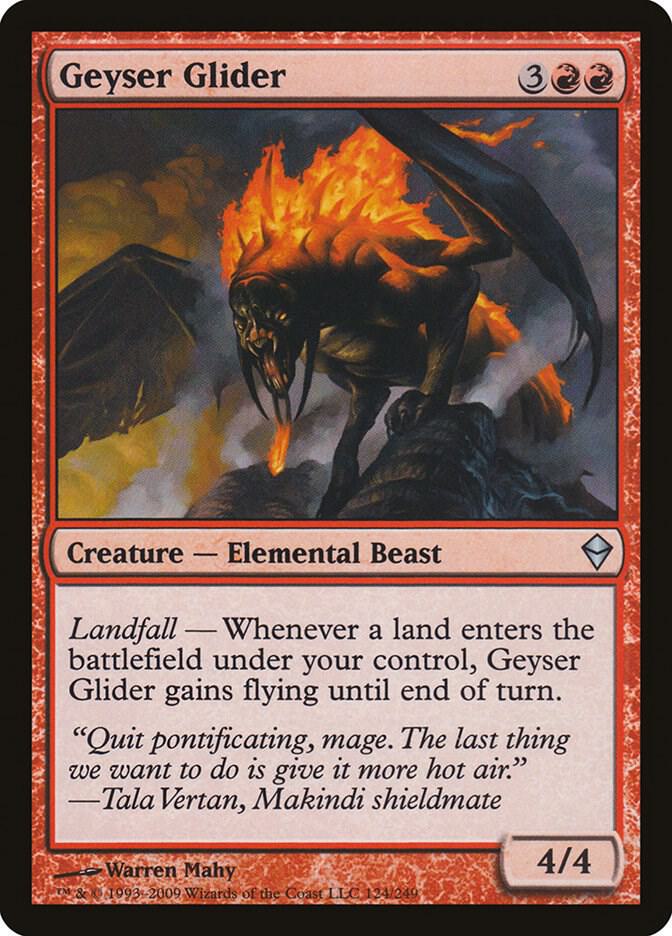 Geyser Glider [Zendikar] 124