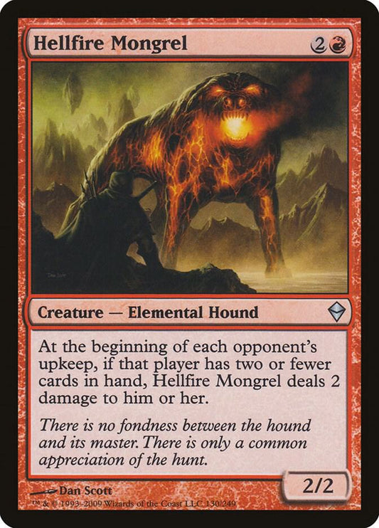 Hellfire Mongrel [Zendikar] 130