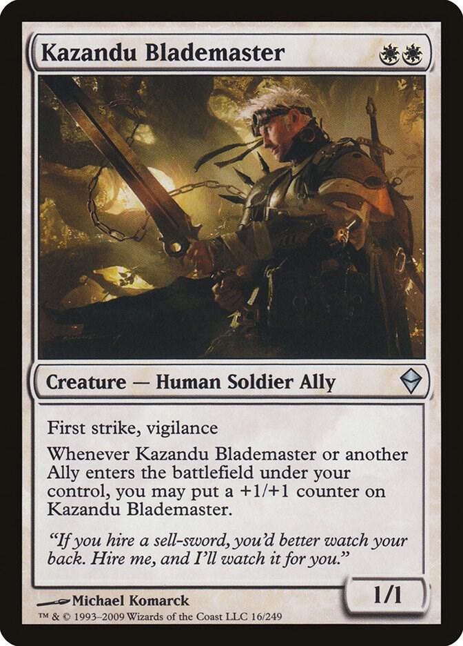 Kazandu Blademaster [Zendikar] 16