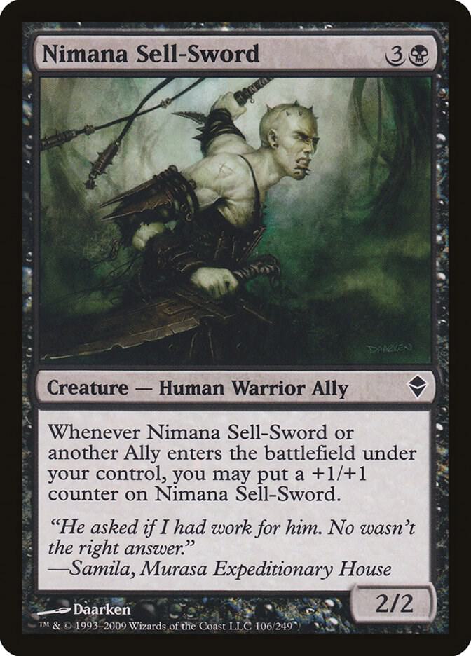 Nimana Sell-Sword [Zendikar] 106