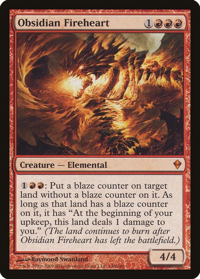 Obsidian Fireheart [Zendikar] 140
