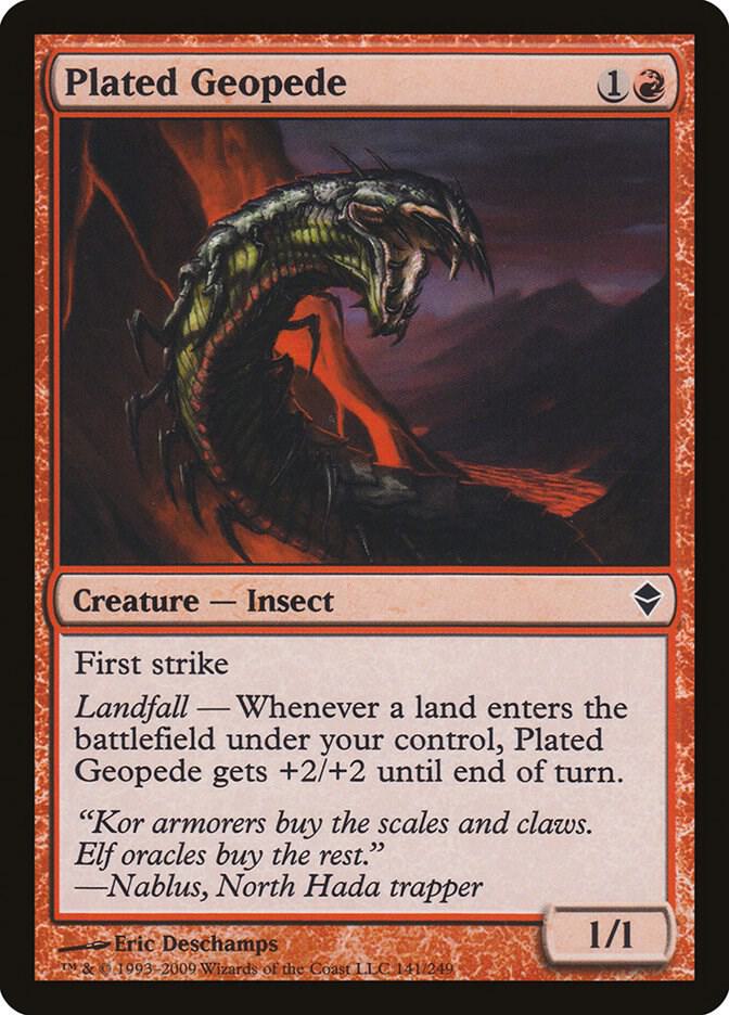 Plated Geopede [Zendikar] 141