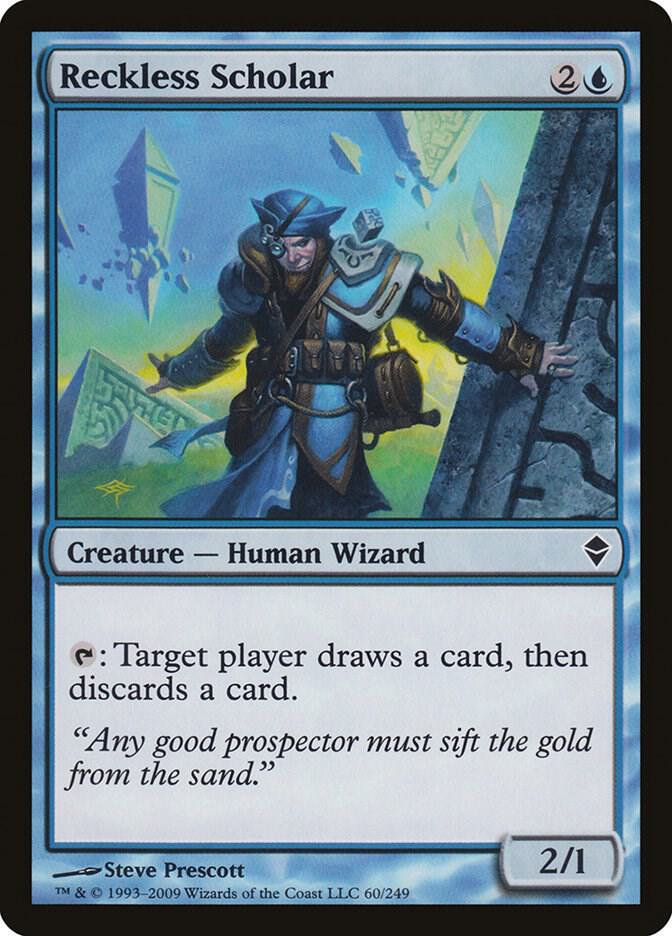 Reckless Scholar [Zendikar] 60