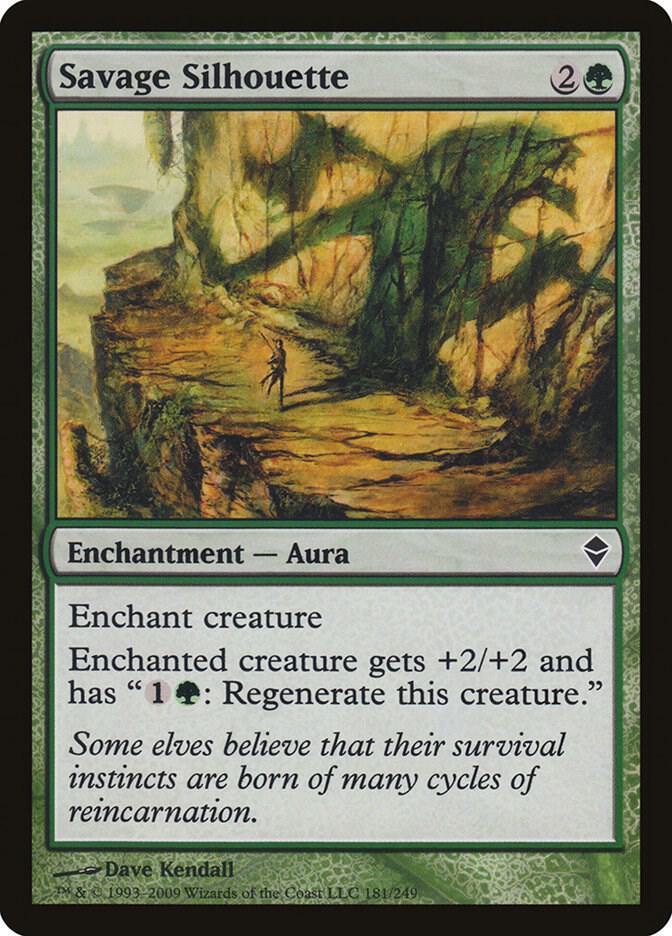 Savage Silhouette [Zendikar] 181