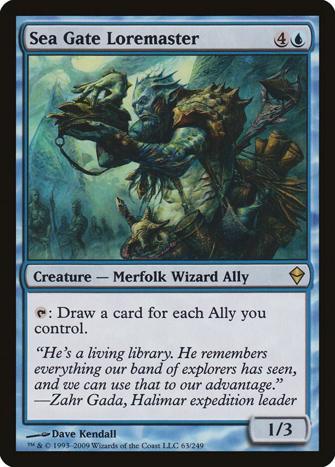 Sea Gate Loremaster [Zendikar] 63