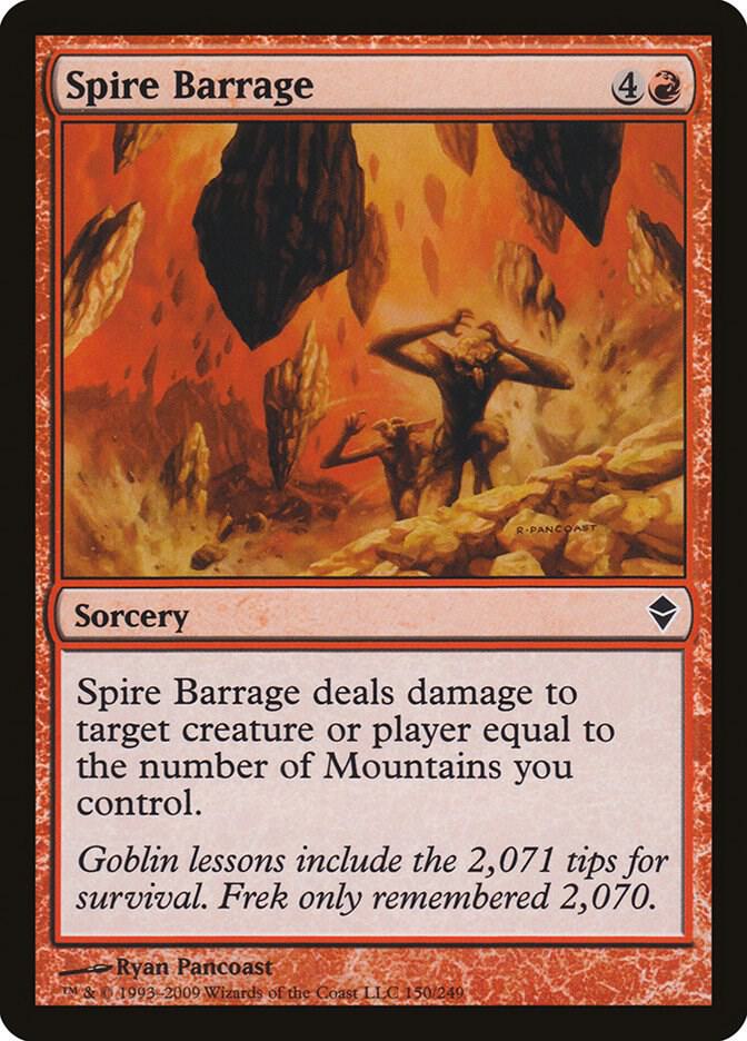 Spire Barrage [Zendikar] 150