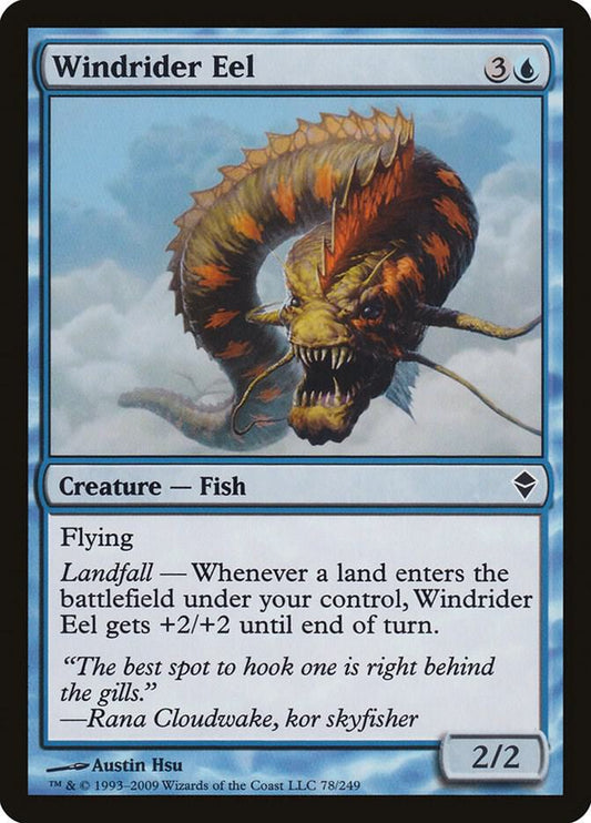 Windrider Eel [Zendikar] 78