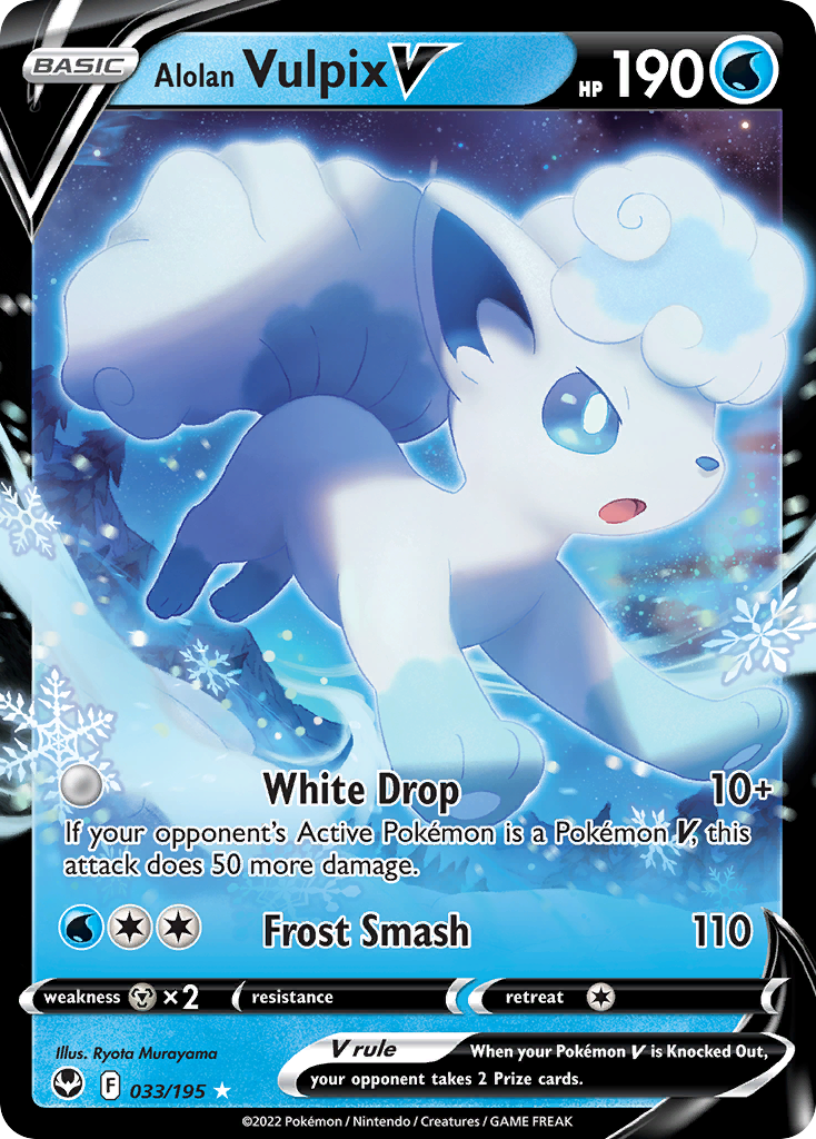 Alolan Vulpix V - 33/195 Silver Tempest