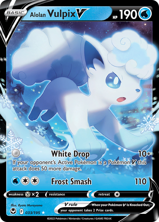 Alolan Vulpix V - 33/195 Silver Tempest