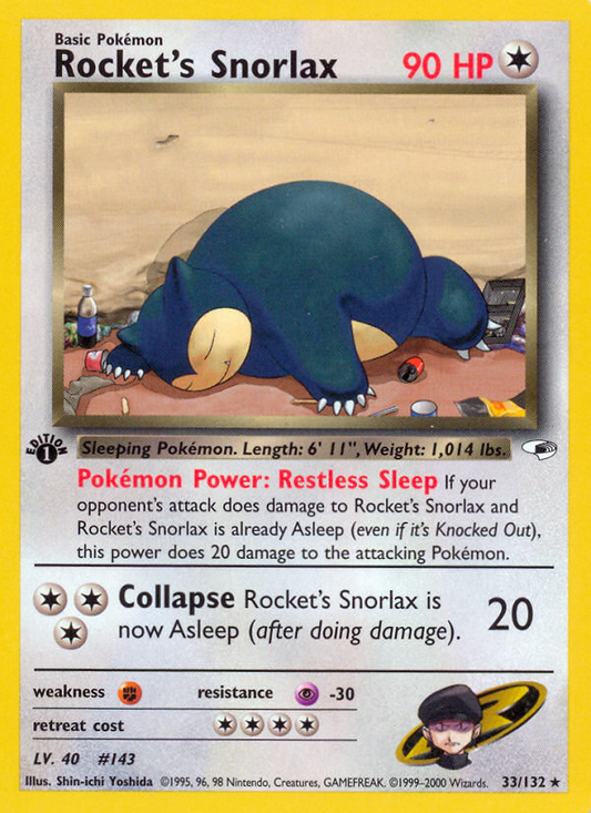 Rocket's Snorlax - 33/132 Gym Heroes