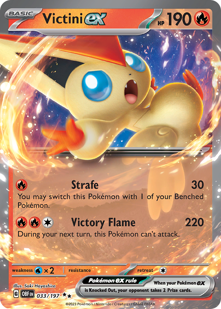 Victini ex - 33/197 Obsidian Flames