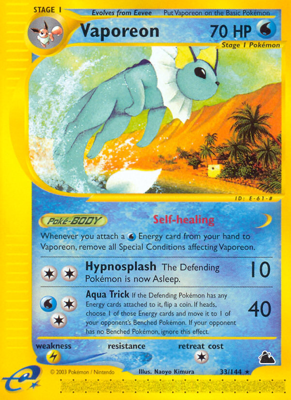 Vaporeon - 33/144 Skyridge