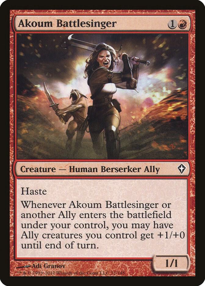 Akoum Battlesinger [Worldwake] 71