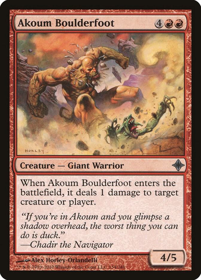 Akoum Boulderfoot [Rise of the Eldrazi] 134