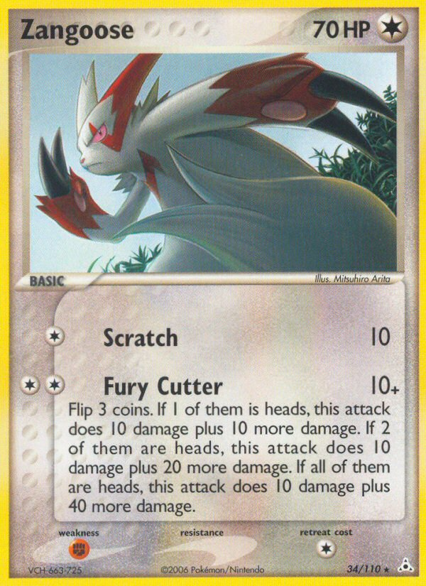 Zangoose - 34/110 Holon Phantoms