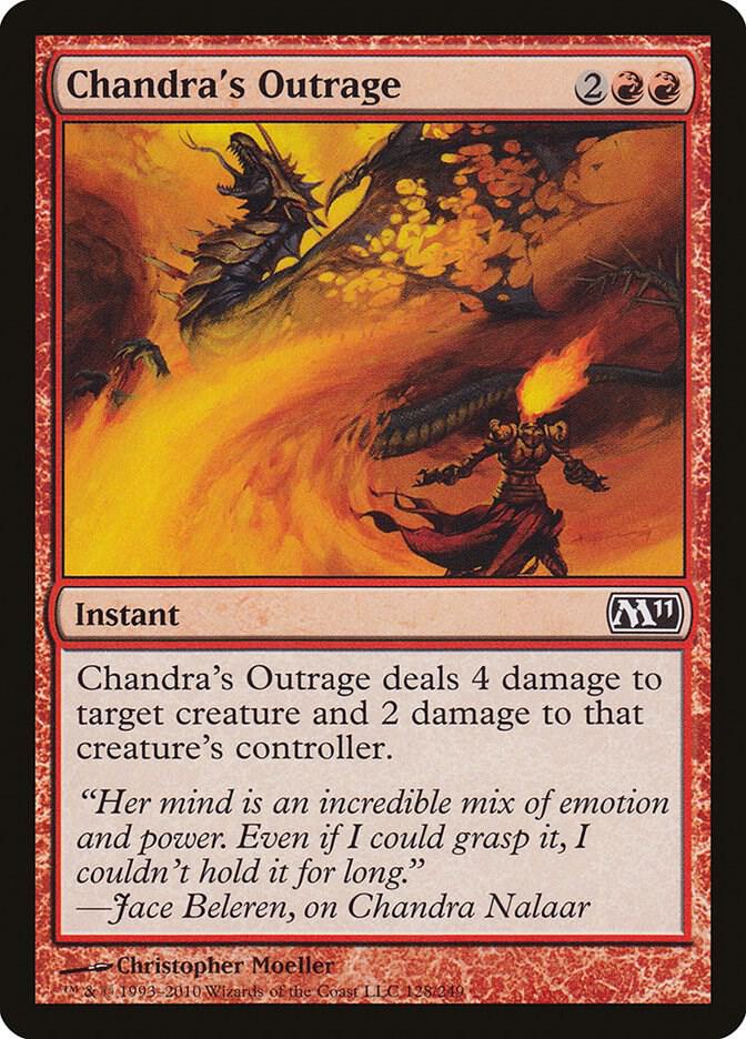 Chandra's Outrage [Magic 2011 (M11)] 128