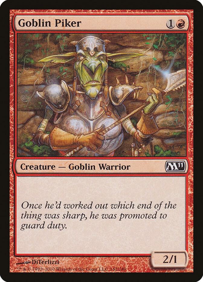 Goblin Piker [Magic 2011 (M11)] 142