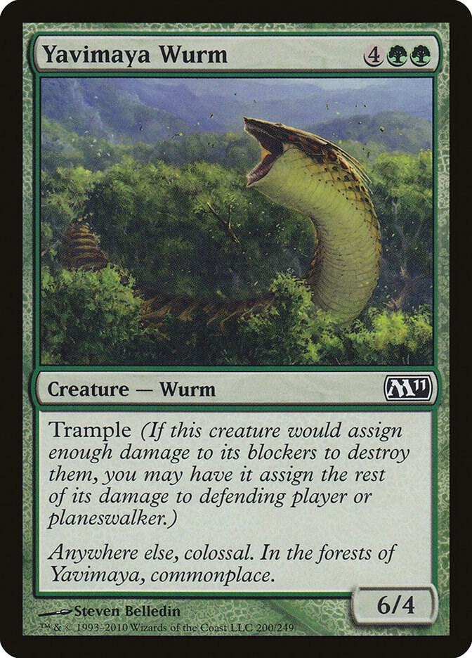 Yavimaya Wurm [Magic 2011 (M11)] 200
