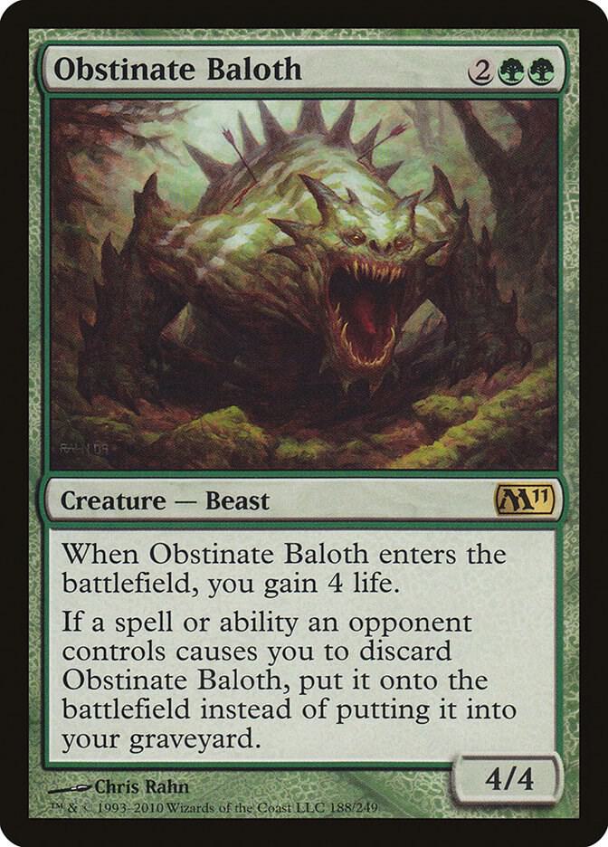 Obstinate Baloth [Magic 2011 (M11)] 188