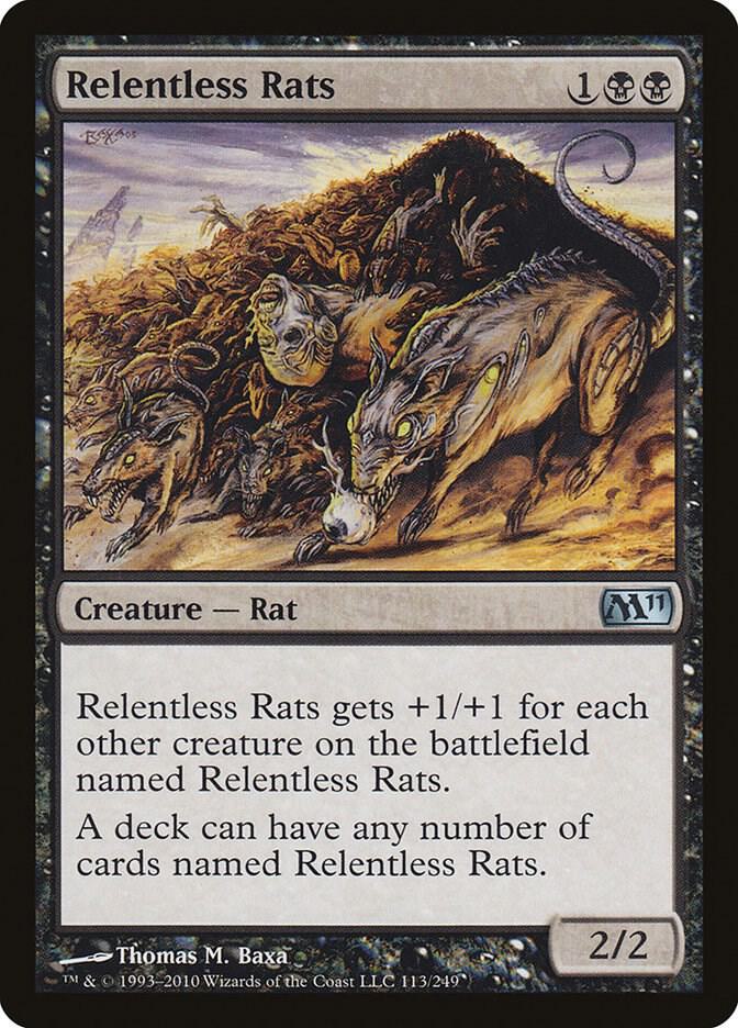 Relentless Rats [Magic 2011 (M11)] 113