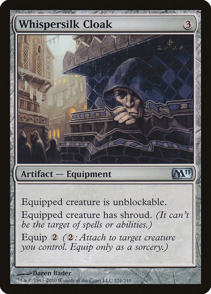 Whispersilk Cloak [Magic 2011 (M11)] 221