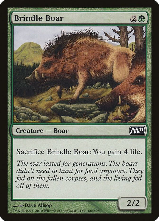 Brindle Boar [Magic 2011 (M11)] 166
