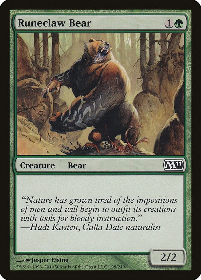 Runeclaw Bear [Magic 2011 (M11)] 195