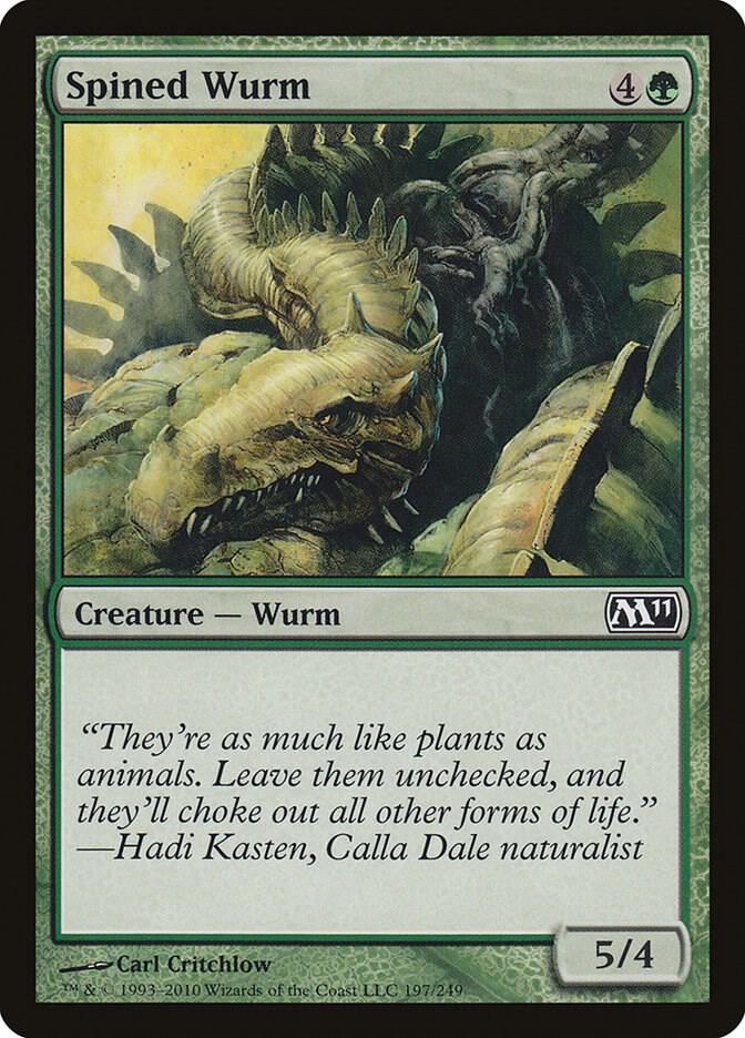 Spined Wurm [Magic 2011 (M11)] 197