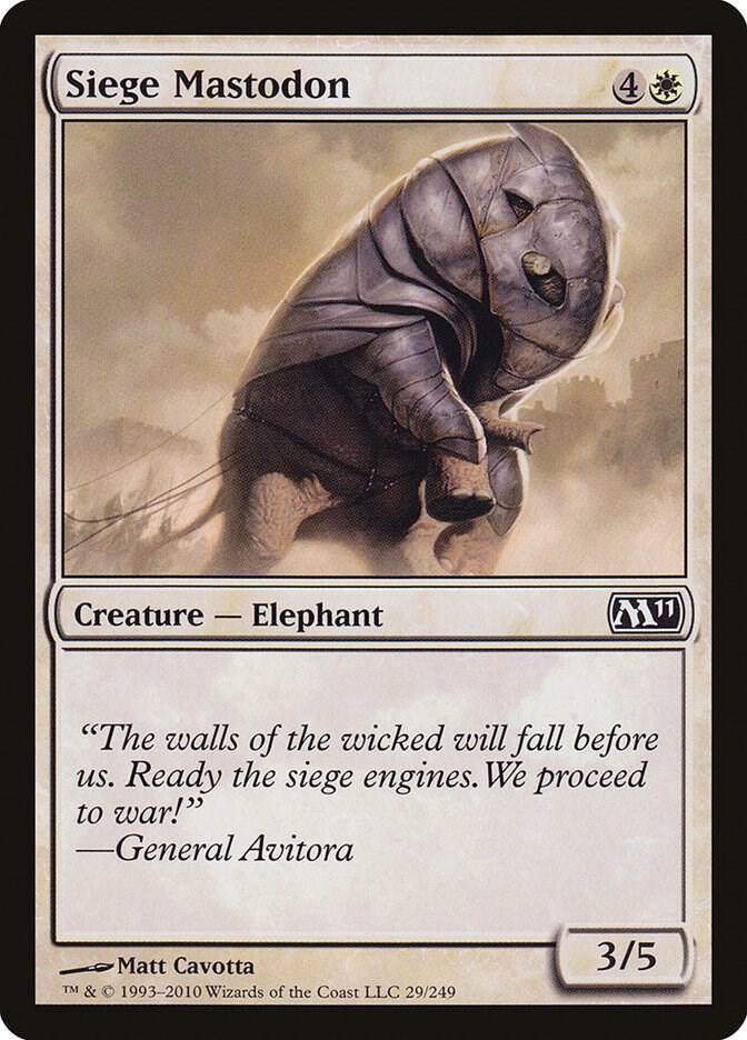 Siege Mastodon [Magic 2011 (M11)] 29