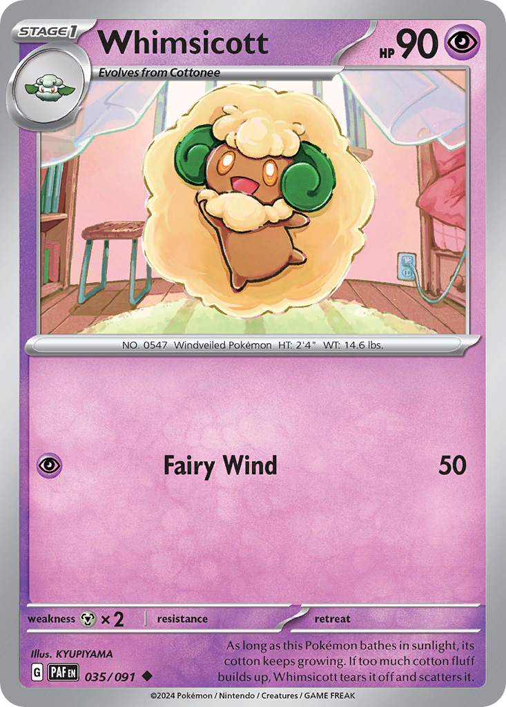 Whimsicott - 35/91 Paldean Fates