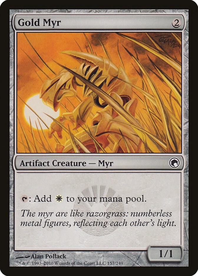 Gold Myr [Scars of Mirrodin] 157