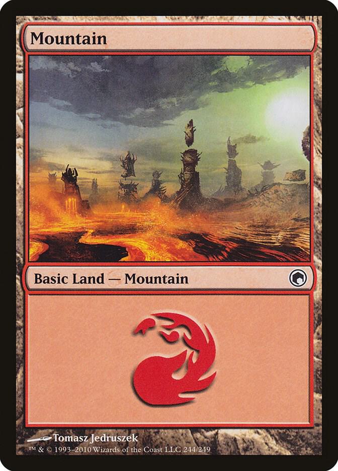 Mountain (244) [Scars of Mirrodin] 244