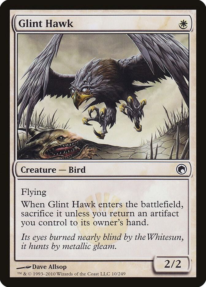 Glint Hawk [Scars of Mirrodin] 10