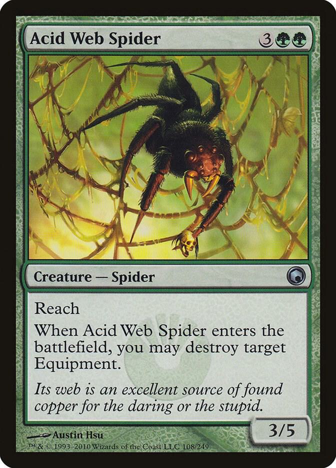Acid Web Spider [Scars of Mirrodin] 108