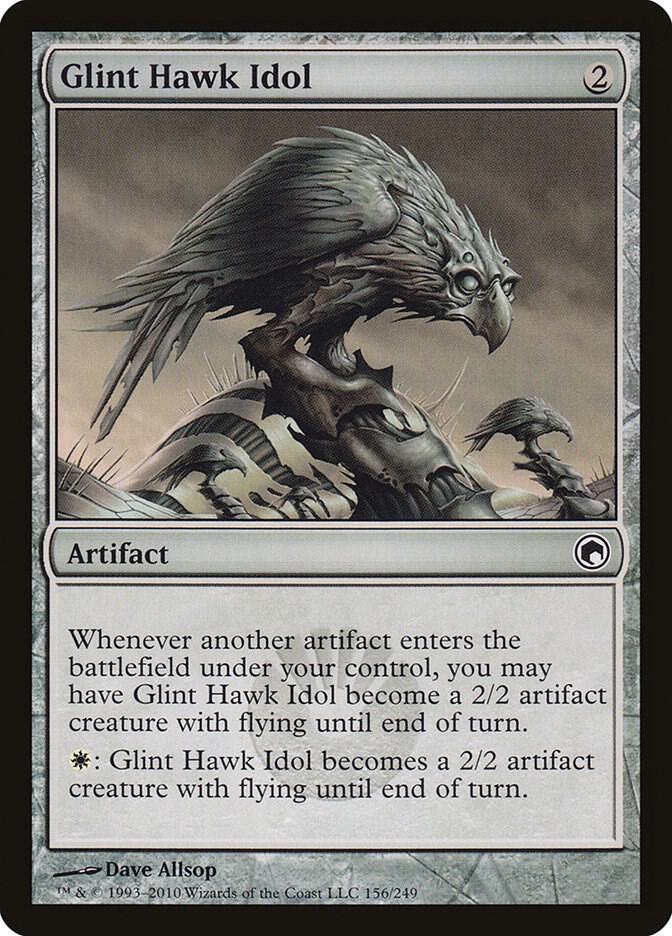 Glint Hawk Idol [Scars of Mirrodin] 156