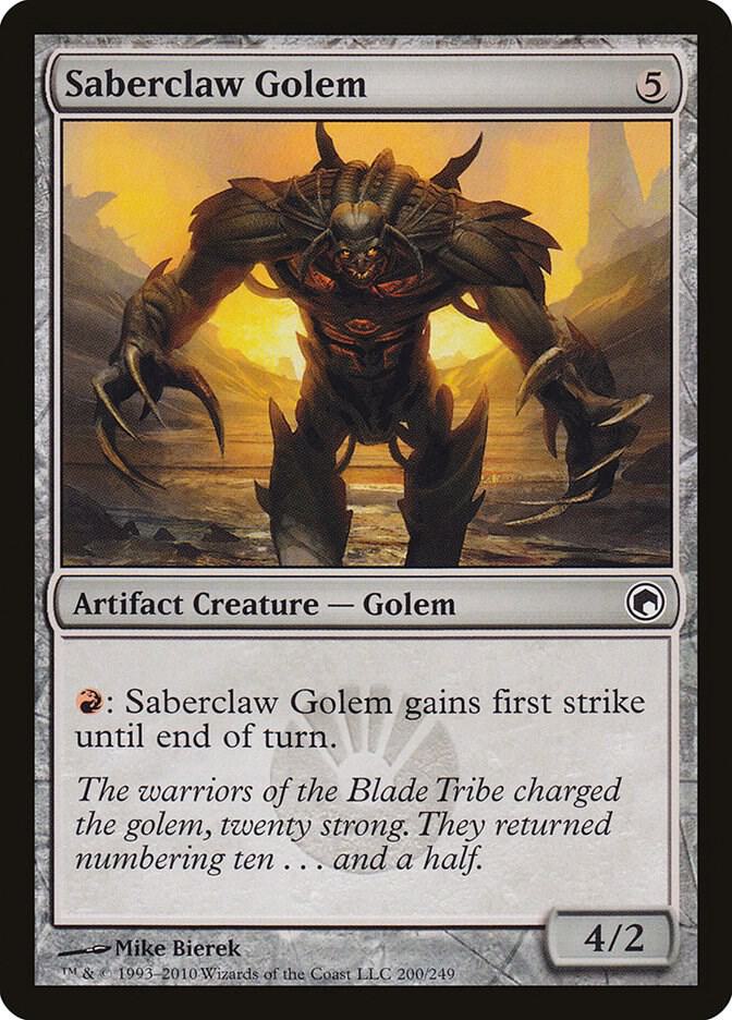Saberclaw Golem [Scars of Mirrodin] 200