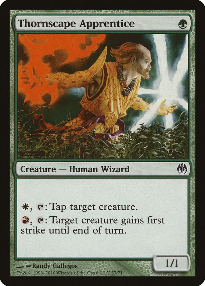 Thornscape Apprentice [Duel Decks: Phyrexia vs. the Coalition] 37