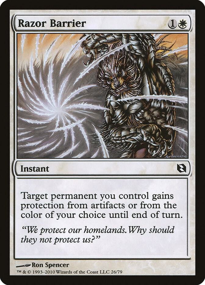 Razor Barrier [Duel Decks: Elspeth vs. Tezzeret] 26