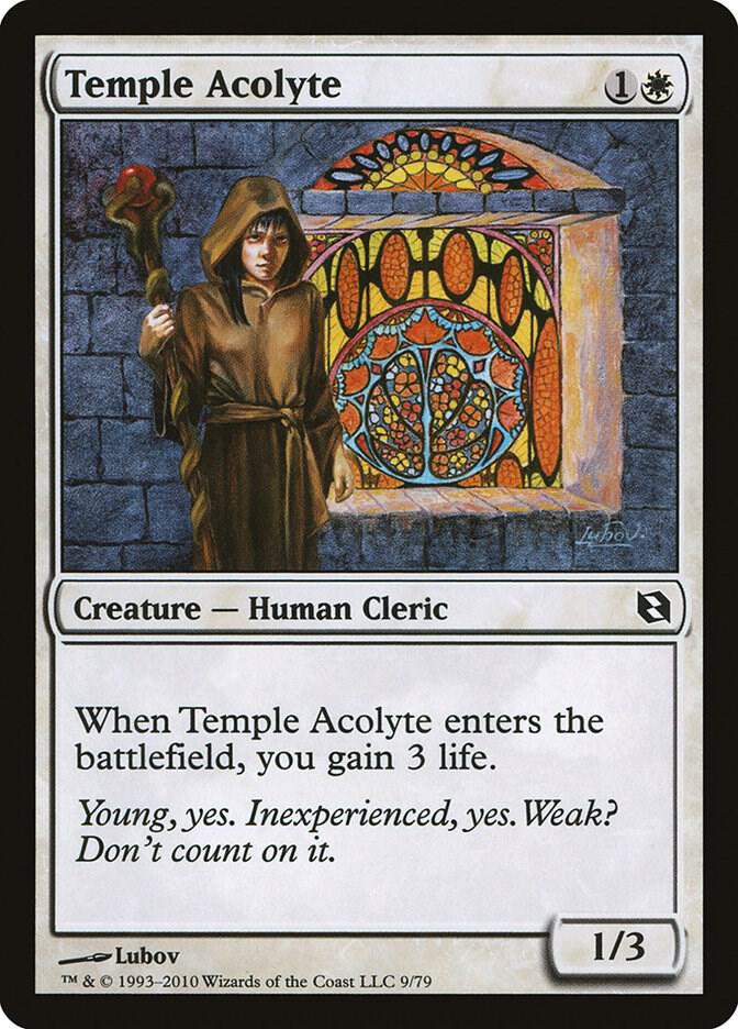 Temple Acolyte [Duel Decks: Elspeth vs. Tezzeret] 9