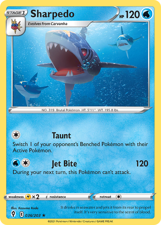 Sharpedo - 36/203 Evolving Skies