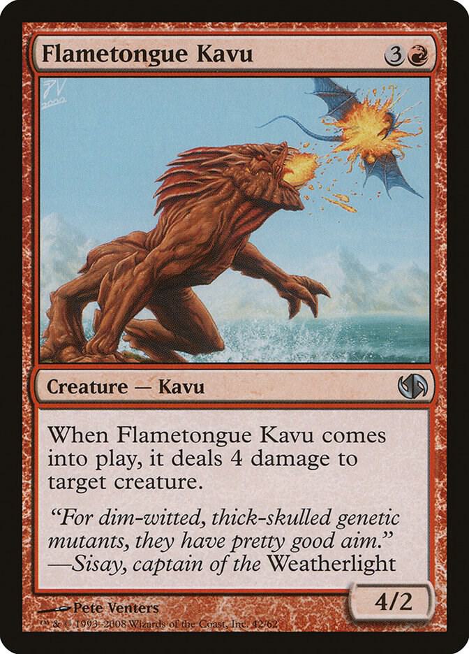 Flametongue Kavu [Duel Decks: Jace vs. Chandra] 42