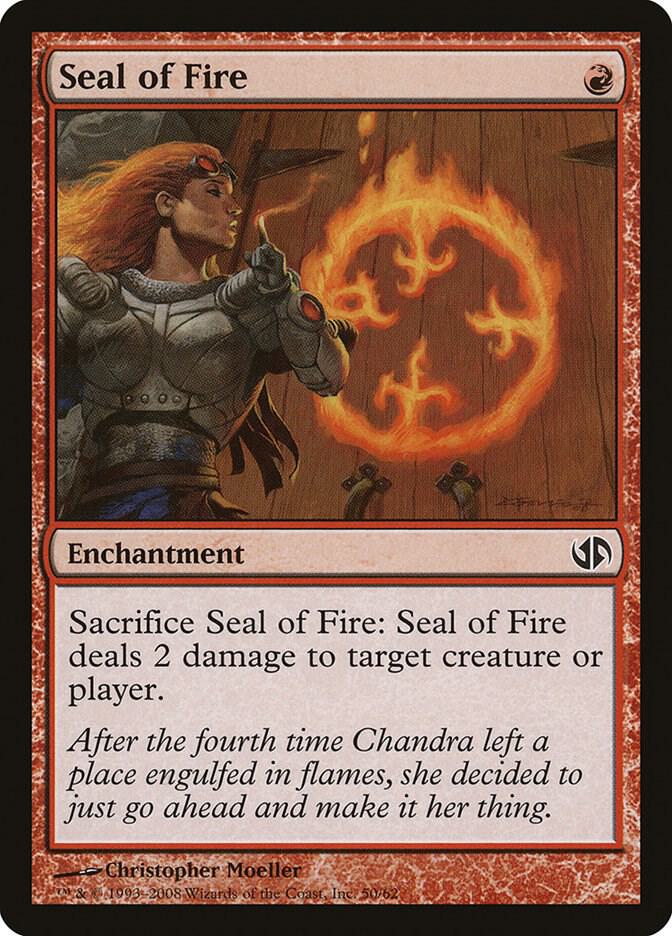 Seal of Fire [Duel Decks: Jace vs. Chandra] 50