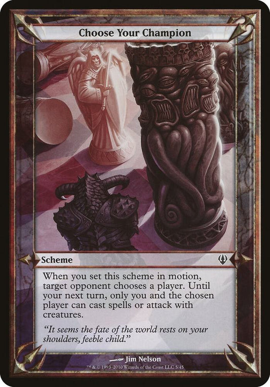 Choose Your Champion (Archenemy) [Oversize Cards]