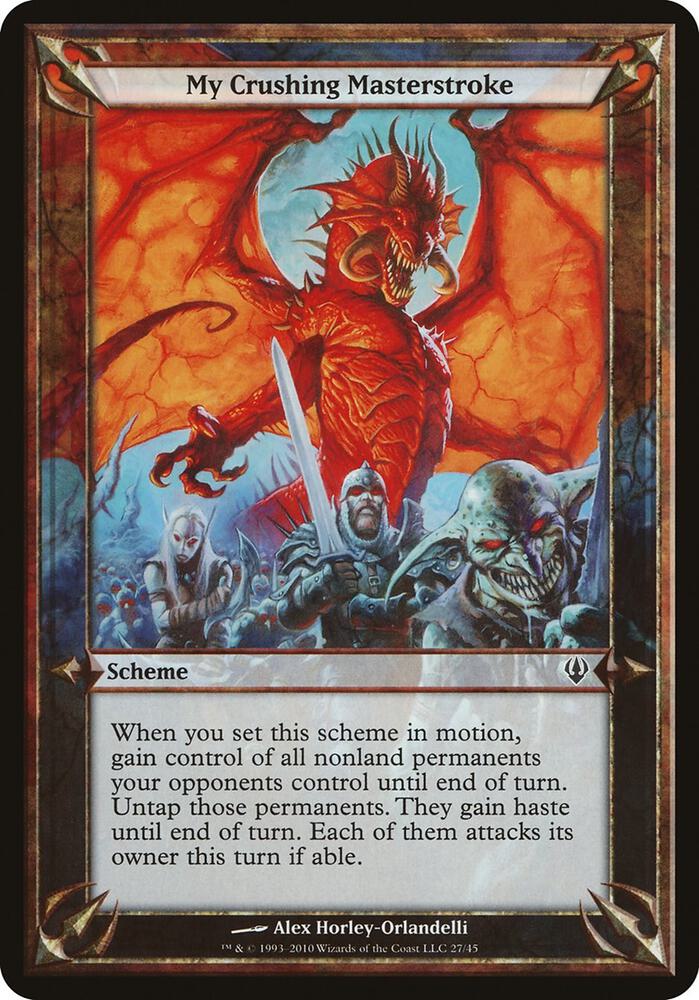 My Crushing Masterstroke (Archenemy) [Oversize Cards]