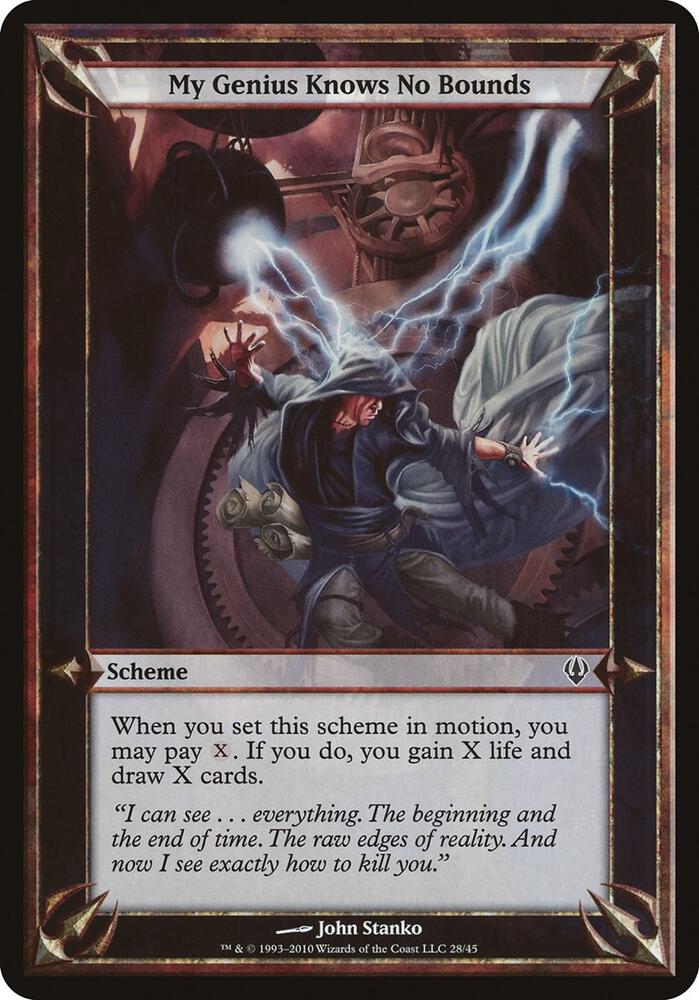 My Genius Knows No Bounds (Archenemy) [Oversize Cards]